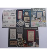 Vintage Cross Stitch Pattern books / booklets Lot of 5 Baby Alphabet - $9.49