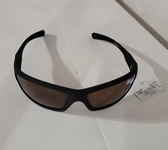 Piranha Spartan Brown Polarized Sport Sunglasses Black Frames Reduce Gla... - £9.13 GBP