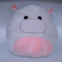 Squishmallow Harrison Hippo hippopotamus Soft Gray gray Kellytoy plush toy 12&quot; - £27.52 GBP