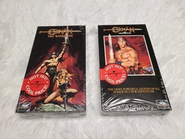 VTG Conan The Barbarian 1981 Conan &amp; The Destroyer 1984 VHS LOT SEALED Universal - £195.45 GBP
