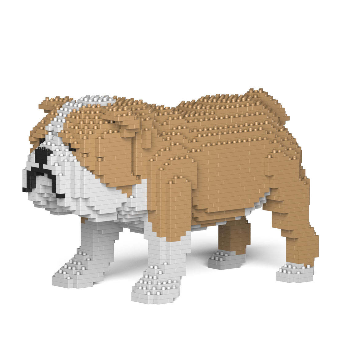 English Bulldog Sculptures (JEKCA Lego Brick) DIY Kit