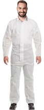 Disposable Coveralls Medium 60 GSM SMS Painters Suit 5 Pack Elastic Wrists - $35.92