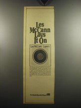 1974 Les McCann Layers Album Ad - Les McCann Lays it On - £14.78 GBP