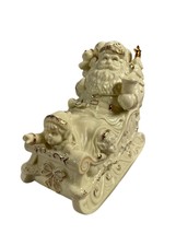Baum Brothers Formalities Ivory Gold Santa and Children in Sleigh - £47.47 GBP
