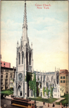 Grace Church New York City Protestant Episcopal Church Broadway and 9th (B11) - £9.77 GBP