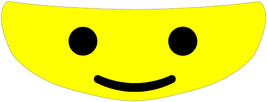 Lego Man Perforated Motorcycle Helmet Visor Tint Shield Sticker Decal - $19.95