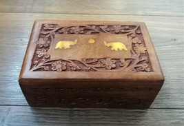 Handmade Wooden Box, Jewelry Box, Decorative Wooden Box - £36.19 GBP