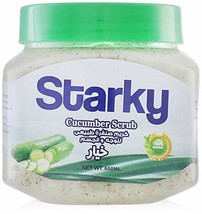 Starky Natural Scrub Cream with Cucumber for Face and Body - 600 ml - £22.50 GBP