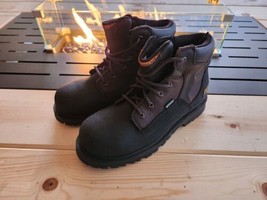 BNWT TIMBERLAND PRO POWERWELT 6&quot; BLACK LEATHER STEEL TOE WORK BOOTS 8.5M... - £81.95 GBP