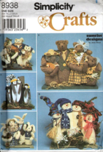 Simplicity Crafts 8938 Decorative 17 Inch Families Uncut Sewing Pattern 1999 - £7.47 GBP
