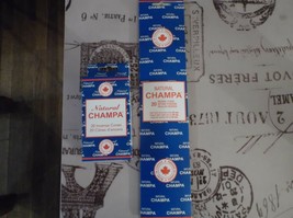 Natural Champa Incense  2 Sticks, &amp; 1 cone (3 Packs) 60 hours of burning time!! - £6.11 GBP