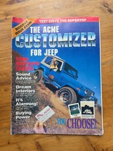 The ACME CUSTOMIZER for Jeep Magazine 1990 Buyers Guide - $111.65 MXN