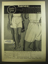 1954 Franklin Simon Hanes Boxer Shorts Ad - The name that means the finest - $18.49