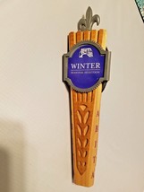 Wooden Abita Fleur De Lis Rare Winter Label 3 Sided 13&quot; Draft Beer Tap H... - £15.33 GBP