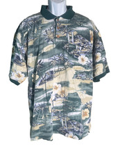 TOMMY BAHAMA Men&#39;s Short Sleeve Button Down Beach Polo Shirt XL - $276.61 MXN