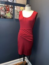 Sanctuary Women’s Ruched Front Tomato Red Tank Dress Stretch Bodycon S - $19.99