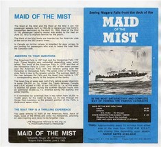 Seeing Niagara Falls from the Deck of the Maid of the Mist Brochure 1963 - £9.34 GBP