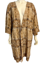 Ambernoon II by Dr. Erum Women&#39;s Open Swimsuit Cover-Up UPF30 Brown 2X - $19.94