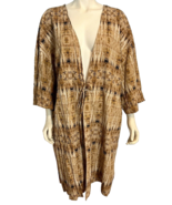 Ambernoon II by Dr. Erum Women&#39;s Open Swimsuit Cover-Up UPF30 Brown 2X - $19.94