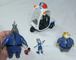 Tomy Disney Zootopia Toy Lot Judy Hopps, McHorn, Clawhauser, Safety Squirrel + - £15.52 GBP