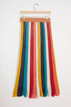 NWT Farm Rio x Anthropologie Petite Jimena Knit Maxi in Rainbow Stripe Skirt LP - £85.33 GBP