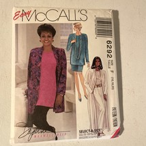 6292 Vintage McCalls SEWING Pattern Misses 1990s Cardigan Tunic Top Skir... - $7.63 CAD