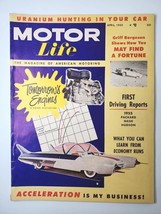 Vtg Motor Life 1955 April &quot;Tomorrow&#39;s Engine / Uranium Hunting in your car&quot; M192 - £14.89 GBP