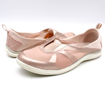 Lands’ End Womens 8 Slip On Skimmer Water Shoe Rose Gold Metallic Sneaker 516825 - £15.42 GBP