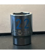Matco Tools C22M6A 1/2” Drive 22mm 6-point Chrome Socket USA - $33.60 CAD