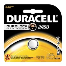 Duracell DL2450 Lithium Coin Battery, 2450 Size, 3V, 540 mAh Capacity (Case of 6 - £23.97 GBP