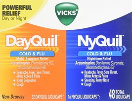 Vicks DayQuil &amp; NyQuil Cold &amp; Flu Combo Pack LiquiCaps Combo Pack - £31.17 GBP