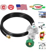 5FT  Two-Stage Propane Regulator Hose - Overflow Protection &amp; Safety - $71.32 CAD