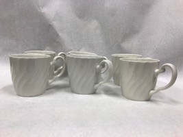 Set of 6 English Ironstone coffee cups VGC 3 1/4&quot; x 3 1/4&quot; - £14.79 GBP