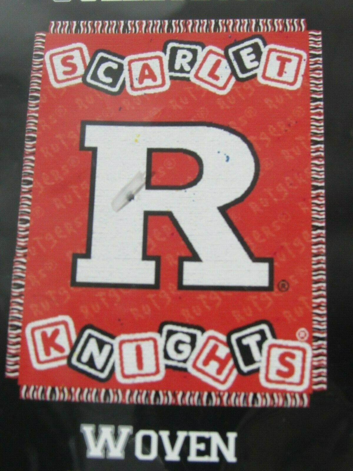 Primary image for Rutgers Scarlet Knights 36"x46" Triple Woven Jacquard Baby Throw Blanket