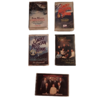 5 Vintage Cassette Tapes - Smoky Mountain Hymns, Christmas, Sunset Mountain Boys - £19.88 GBP
