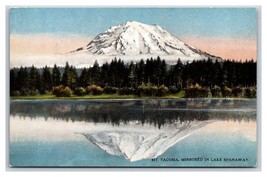 Mount Rainier From Lake Spanaway Washington WA UNP DB Postcard V18 - $4.90