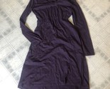 Horny Toad Dress  Size Medium Purple Tencel Cotton Long Sleeve - £22.32 GBP