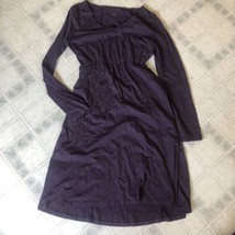 Horny Toad Dress  Size Medium Purple Tencel Cotton Long Sleeve - £21.84 GBP