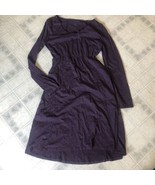 Horny Toad Dress  Size Medium Purple Tencel Cotton Long Sleeve - £21.93 GBP
