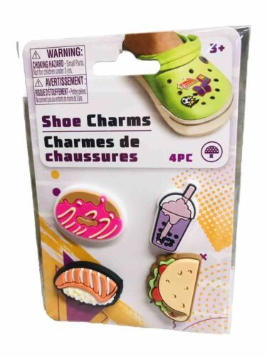 * Fast Food 4 Ct Shoe Charms
