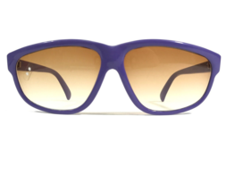Vintage Cebe Sunglasses Purple Square Aviator Frames with Brown Lenses - £52.16 GBP