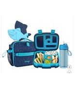 Bentgo Girl Boy Lunch Box Blue Multicolor Shark Water Bottle Insulated B... - $1,474.09 MXN