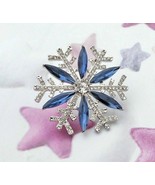 2Ct Marquise Cut Simulated Sapphire Women&#39;s Brooch Pin 925 Silver Gold P... - €130,47 EUR