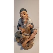 Vintage Norcrest Japan Porcelain Figurine – Fisherman with Net – 7&quot; Tall... - $366.69 MXN