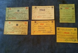 008 Lot Vintage  VETERANS of FOREIGN WARS MEMBERSHIP CARDs VFW post 632 ... - $16.99
