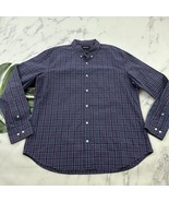 Bonobos Mens Slim Fit Button Up Shirt Size XXL Purple Gray Plaid Long Sl... - $564.31 MXN