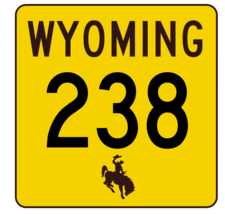Wyoming Highway 238 Sticker R3479 Highway Sign - $1.45+