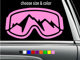 Ski Sking Skier Mask with Mountains Vinyl Sticker Car Decal CHOOSE SIZE ... - $3.33+