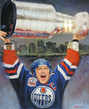 Mark Messier Lithograph - Edmonton Oilers, Ltd Ed of 1111 - £35.20 GBP