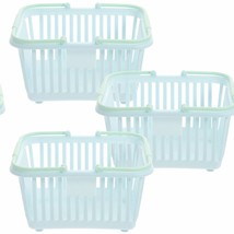 3pcs Sky-blue Portable Shower and Grocery Baskets - $50.48